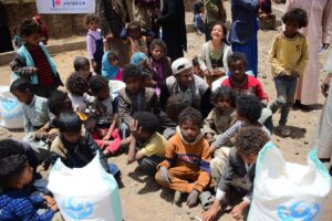 380 families at al-Sawad & al-Reqah IDP hosting sites receive food supplies