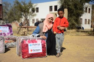 Blankets delivered to IDPs in Sana’a