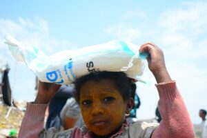 65 households at al-Azaraqeen IDP hosting site in Sana’a receive food supplies