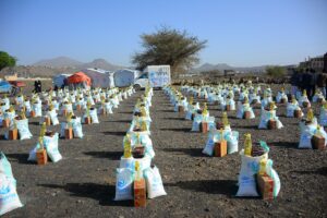 500 families at Dharwan IDPs hosting site and Sana’a city receive food supplies