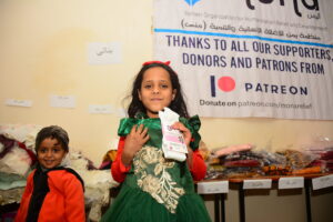 Mona Relief continues for the second day delivering Eid clothing to orphans in Yemen