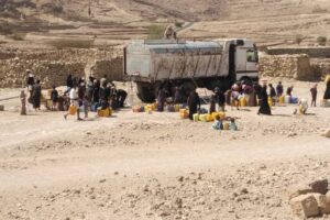 Mona Relief starts providing families at al-Kulbeen area with 40000 liters of clean water weekly