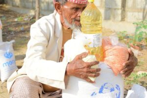 57 food aid baskets delivered to families in Hajjah