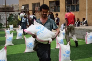 150 families received food aid baskets in Sana’a
