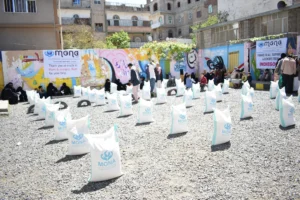 100 people with special needs received food aid baskets from Mona Relief