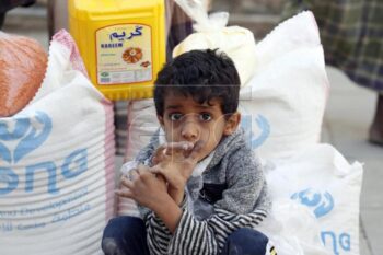 100 families received food from Mona Relief in Sana’a