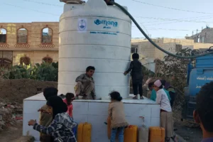 Mona Relief sets up new clean water point in Sana’a point number 10