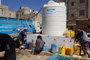 390,000 liters of clean water provided to 700 families in in Bani al-Harith area during January 2023